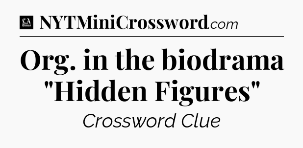 Org. in the biodrama 