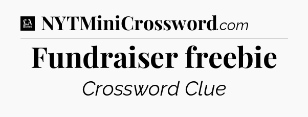 Fundraiser freebie - LA Times Crossword
