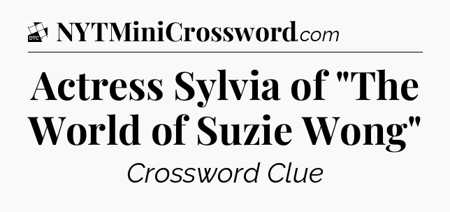 Actress Sylvia of 