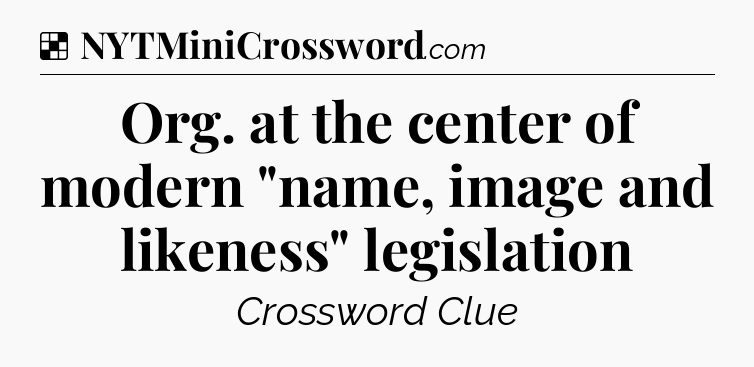 Solution: Org. at the center of modern 