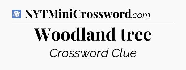 Woodland tree Puzzle Page Crossword Clue