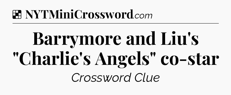 Solution: Barrymore and Liu's 