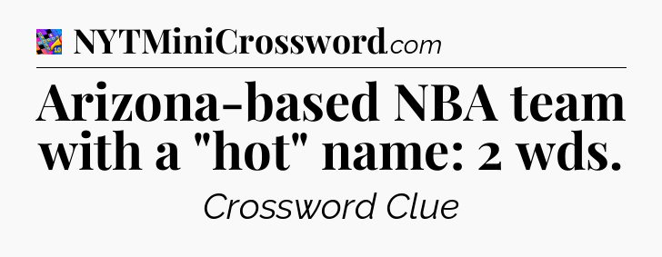 Arizona-based NBA team with a 