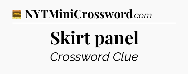 Skirt panel - Eugene Sheffer Crossword