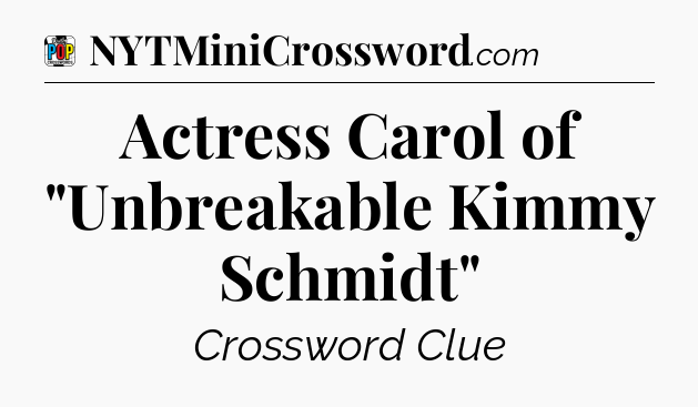 Actress Carol of 