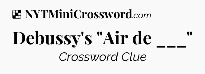 Solution: Debussy's 