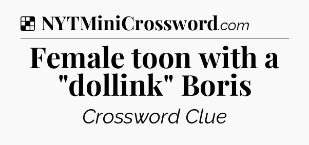 Solution: Female toon with a 