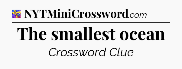The smallest ocean Codycross