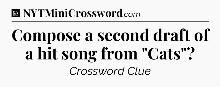 Compose a second draft of a hit song from 