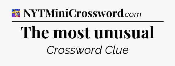 The most unusual Codycross