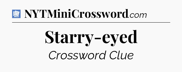 Starry-eyed Puzzle Page Crossword Clue