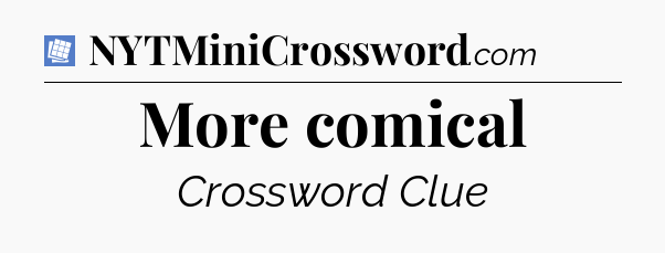 More comical Puzzle Page Crossword Clue