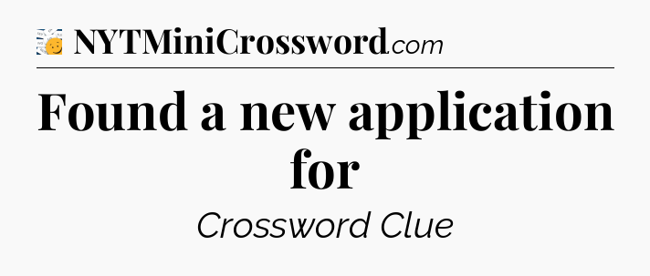 Found a new application for - 7 Little Words