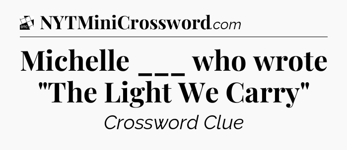 Michelle ___ who wrote 