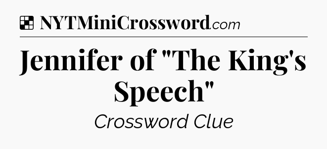 Solution: Jennifer of 