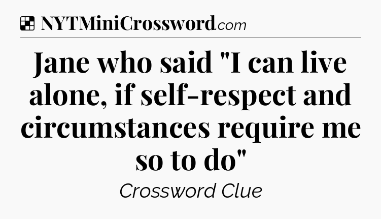 Solution: Jane who said 