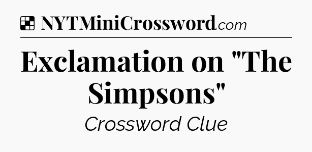 Solution: Exclamation on 