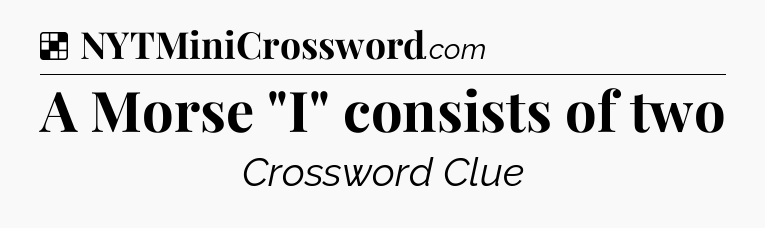 Solution: A Morse 