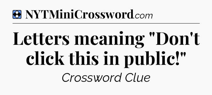 Solution: Letters meaning 