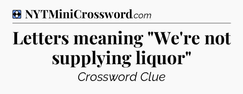 Solution: Letters meaning 