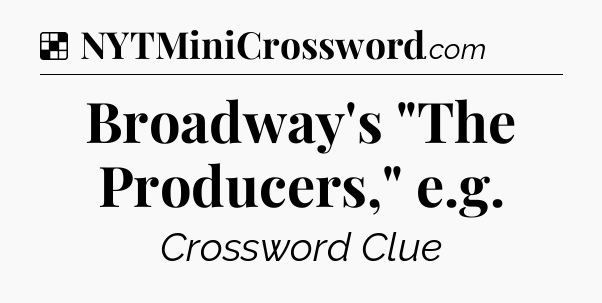 Solution: Broadway's 