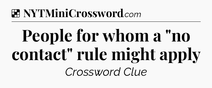 Solution: People for whom a 