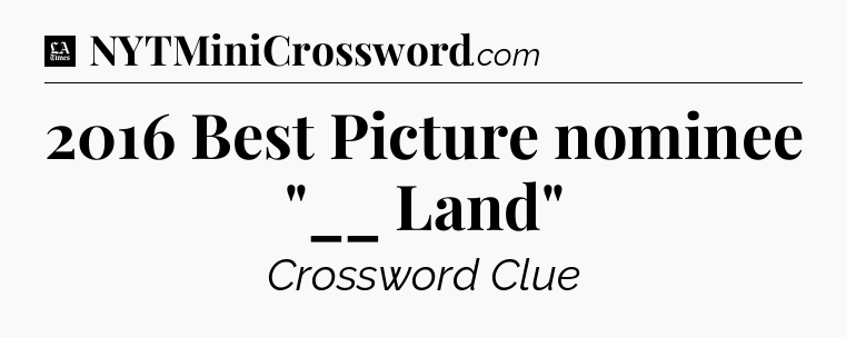 2016 Best Picture nominee 