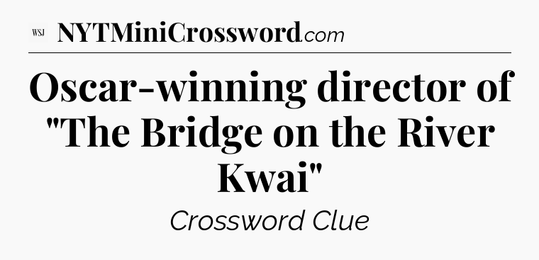 Oscar-winning director of 