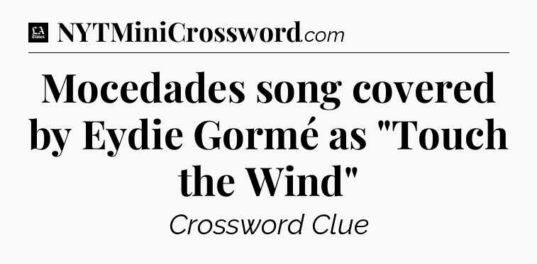 Mocedades song covered by Eydie Gormé as 