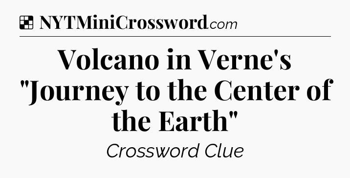 Solution: Volcano in Verne's 