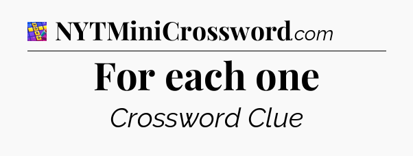 For each one Codycross