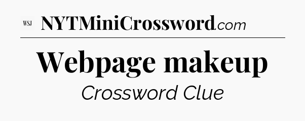 Webpage makeup - WSJ Crossword