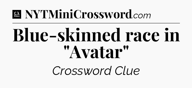 Blue-skinned race in 