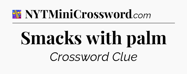 Smacks with palm Codycross