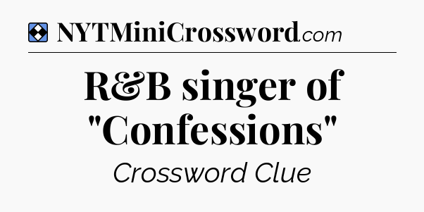 Solution: R&B singer of 