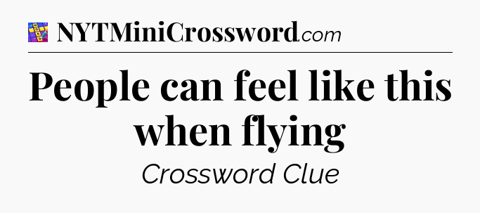 People can feel like this when flying Codycross