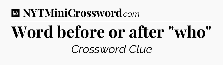 Word before or after 