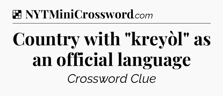 Solution: Country with 