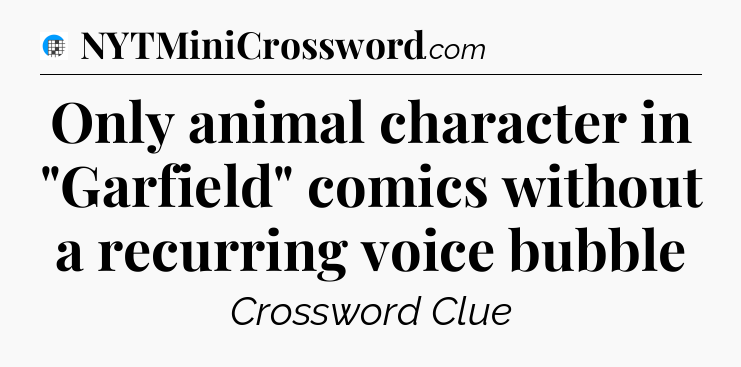 Only animal character in 