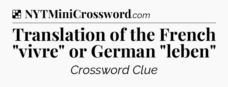 Solution: Translation of the French 