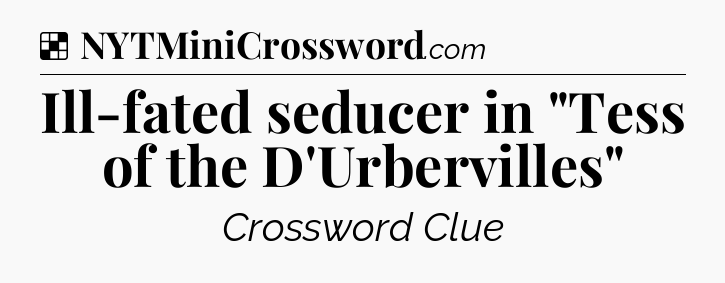 Solution: Ill-fated seducer in 
