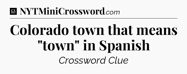 Colorado town that means 
