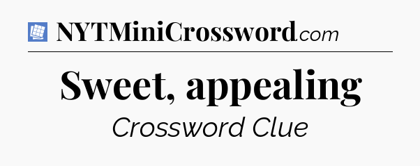 Sweet, appealing Puzzle Page Crossword Clue