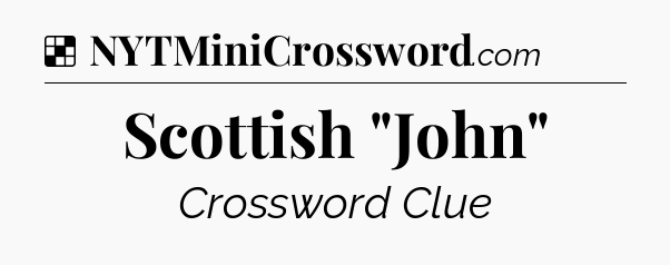 Solution: Scottish 