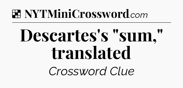 Solution: Descartes's 