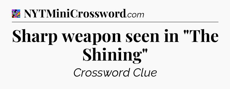 Sharp weapon seen in 