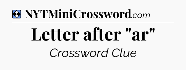 Solution: Letter after 