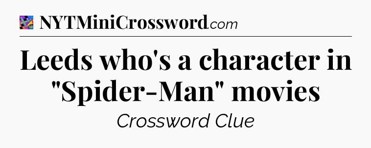 Leeds who's a character in 