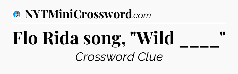 Flo Rida song, 