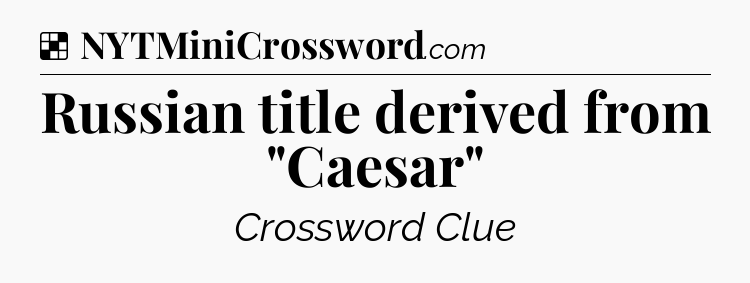 Solution: Russian title derived from 
